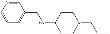 1-propyl-N-(pyridin-3-ylmethyl)piperidin-4-amine Struktur