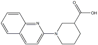 1-quinolin-2-ylpiperidine-3-carboxylic acid Struktur