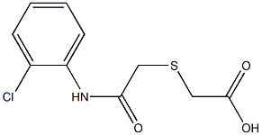 2-({[(2-chlorophenyl)carbamoyl]methyl}sulfanyl)acetic acid Struktur