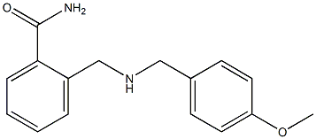 2-({[(4-methoxyphenyl)methyl]amino}methyl)benzamide Struktur