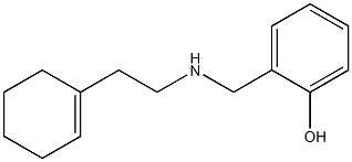 2-({[2-(cyclohex-1-en-1-yl)ethyl]amino}methyl)phenol Struktur