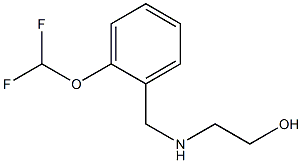 2-({[2-(difluoromethoxy)phenyl]methyl}amino)ethan-1-ol Struktur