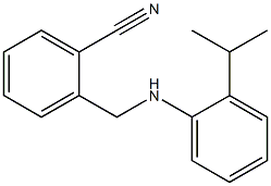 2-({[2-(propan-2-yl)phenyl]amino}methyl)benzonitrile Struktur