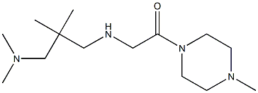 2-({2-[(dimethylamino)methyl]-2-methylpropyl}amino)-1-(4-methylpiperazin-1-yl)ethan-1-one Struktur