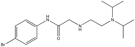 2-({2-[bis(propan-2-yl)amino]ethyl}amino)-N-(4-bromophenyl)acetamide Struktur