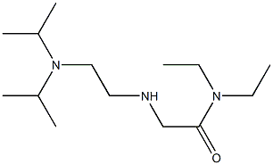 2-({2-[bis(propan-2-yl)amino]ethyl}amino)-N,N-diethylacetamide Struktur