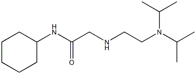 2-({2-[bis(propan-2-yl)amino]ethyl}amino)-N-cyclohexylacetamide Struktur