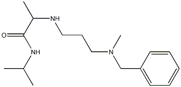 2-({3-[benzyl(methyl)amino]propyl}amino)-N-(propan-2-yl)propanamide Struktur