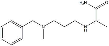 2-({3-[benzyl(methyl)amino]propyl}amino)propanamide Struktur