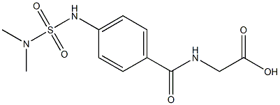 2-({4-[(dimethylsulfamoyl)amino]phenyl}formamido)acetic acid Struktur