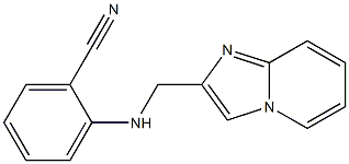 2-({imidazo[1,2-a]pyridin-2-ylmethyl}amino)benzonitrile Struktur