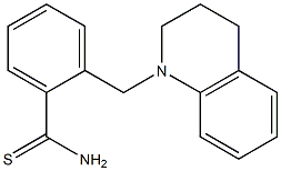 2-(1,2,3,4-tetrahydroquinolin-1-ylmethyl)benzene-1-carbothioamide Struktur