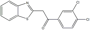 2-(1,3-benzothiazol-2-yl)-1-(3,4-dichlorophenyl)ethan-1-one Struktur