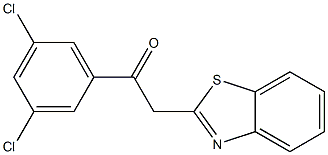 2-(1,3-benzothiazol-2-yl)-1-(3,5-dichlorophenyl)ethan-1-one Struktur