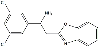 2-(1,3-benzoxazol-2-yl)-1-(3,5-dichlorophenyl)ethan-1-amine Struktur