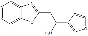 2-(1,3-benzoxazol-2-yl)-1-(furan-3-yl)ethan-1-amine Struktur