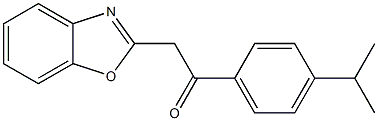 2-(1,3-benzoxazol-2-yl)-1-[4-(propan-2-yl)phenyl]ethan-1-one Struktur