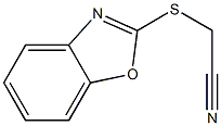 2-(1,3-benzoxazol-2-ylsulfanyl)acetonitrile Struktur