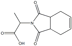 2-(1,3-dioxo-2,3,3a,4,7,7a-hexahydro-1H-isoindol-2-yl)propanoic acid Struktur