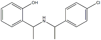 2-(1-{[1-(4-chlorophenyl)ethyl]amino}ethyl)phenol Struktur