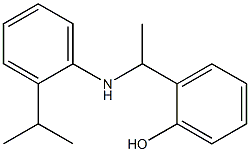 2-(1-{[2-(propan-2-yl)phenyl]amino}ethyl)phenol Struktur