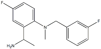 2-(1-aminoethyl)-4-fluoro-N-[(3-fluorophenyl)methyl]-N-methylaniline Struktur