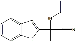 2-(1-benzofuran-2-yl)-2-(ethylamino)propanenitrile Struktur