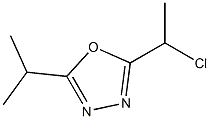 2-(1-chloroethyl)-5-isopropyl-1,3,4-oxadiazole Struktur