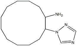 2-(1H-1,2,4-triazol-1-yl)cyclododecanamine Struktur