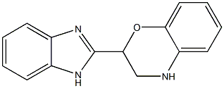 2-(1H-1,3-benzodiazol-2-yl)-3,4-dihydro-2H-1,4-benzoxazine Struktur