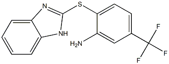 2-(1H-1,3-benzodiazol-2-ylsulfanyl)-5-(trifluoromethyl)aniline Struktur