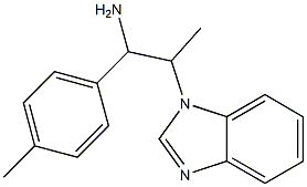 2-(1H-benzimidazol-1-yl)-1-(4-methylphenyl)propan-1-amine Struktur