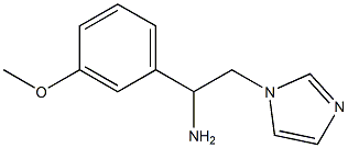 2-(1H-imidazol-1-yl)-1-(3-methoxyphenyl)ethanamine Struktur