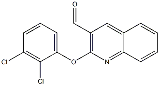 2-(2,3-dichlorophenoxy)quinoline-3-carbaldehyde Struktur