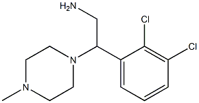 2-(2,3-dichlorophenyl)-2-(4-methylpiperazin-1-yl)ethanamine Struktur