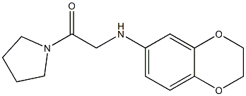 2-(2,3-dihydro-1,4-benzodioxin-6-ylamino)-1-(pyrrolidin-1-yl)ethan-1-one Struktur