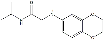 2-(2,3-dihydro-1,4-benzodioxin-6-ylamino)-N-(propan-2-yl)acetamide Struktur