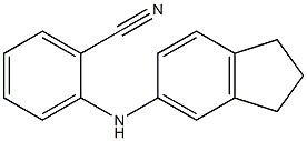 2-(2,3-dihydro-1H-inden-5-ylamino)benzonitrile Struktur