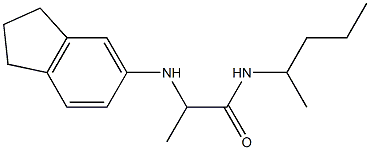 2-(2,3-dihydro-1H-inden-5-ylamino)-N-(pentan-2-yl)propanamide Struktur