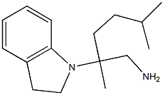 2-(2,3-dihydro-1H-indol-1-yl)-2,5-dimethylhexan-1-amine Struktur