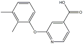 2-(2,3-dimethylphenoxy)pyridine-4-carboxylic acid Struktur