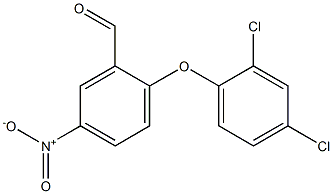 2-(2,4-dichlorophenoxy)-5-nitrobenzaldehyde Struktur