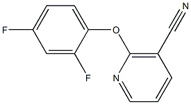 2-(2,4-difluorophenoxy)nicotinonitrile Struktur