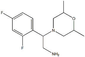 2-(2,4-difluorophenyl)-2-(2,6-dimethylmorpholin-4-yl)ethanamine Struktur