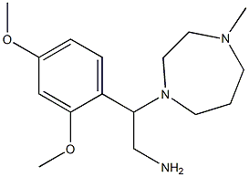 2-(2,4-dimethoxyphenyl)-2-(4-methyl-1,4-diazepan-1-yl)ethan-1-amine Struktur