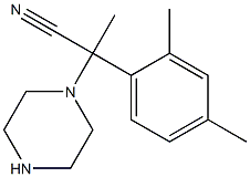 2-(2,4-dimethylphenyl)-2-(piperazin-1-yl)propanenitrile Struktur