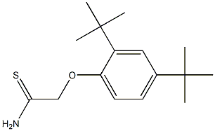 2-(2,4-di-tert-butylphenoxy)ethanethioamide Struktur