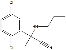 2-(2,5-dichlorophenyl)-2-(propylamino)propanenitrile Struktur