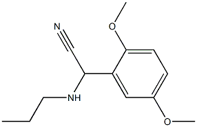 2-(2,5-dimethoxyphenyl)-2-(propylamino)acetonitrile Struktur