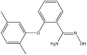 2-(2,5-dimethylphenoxy)-N'-hydroxybenzene-1-carboximidamide Struktur